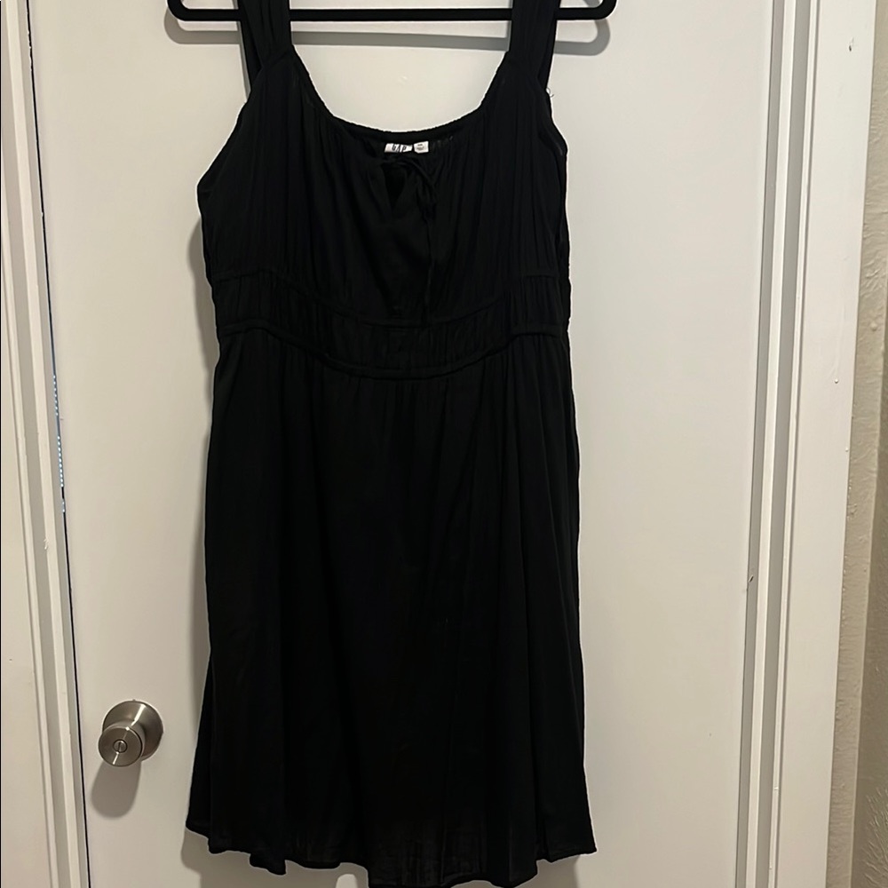 GAP Cottagecore mini black dress, Size XXL